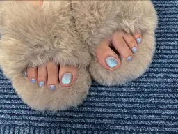 フットネイル・ジェル✨大人気✨マグネットネイルOR ミラーネイル☆初回ソフトジェルオフ無料 ドライケア込み