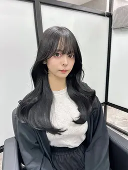 韓国レイヤーカット+透明感カラー+1stepトリートメント