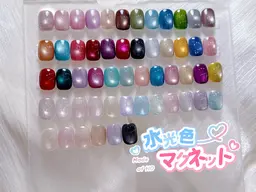 「ハンド」水光マグネットワンカラーネイル