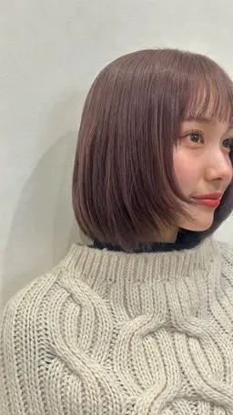 前髪カット＋透明感ワンカラー🪄✂︎