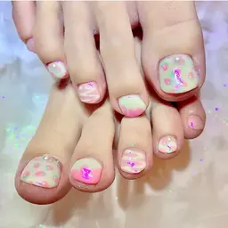 🍒【フット】持ち込みデザイン(3D痛ネイルなし)【⭕️オフ有り】