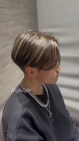 👑【立体感MAX】メンズメッシュ🔥➕メンズカット　　¥12000