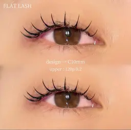 【束間まつ毛にもできる】フラットラッシュ120本　　　　　　　　　　　　※前回モデル価格の方も対象
