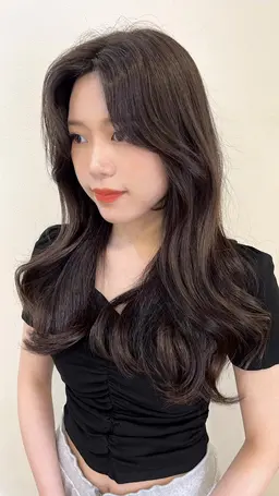 🪞韓国_レイヤー_ダメージレス🪞 似合わせcut ＋ プレミアムカラー ＋ トリートメント（ご新規様¥12180）