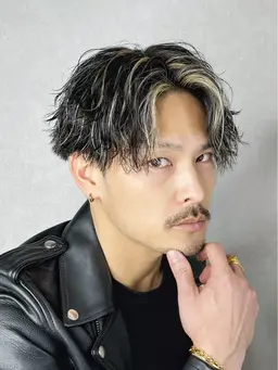 【メンズ限定】フレームカット+ハイライト+カラー