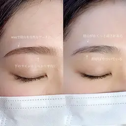 【期間限定ゲリラクーポン‼️】韓国風🇰🇷眉毛ワックス間引き メイク仕上げ🤍
