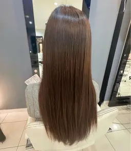 <コテ巻きモデル>AujuaW炭酸クレンジングヘッドスパ💎ミディアム〜ロング