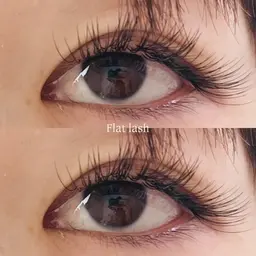 【技術向上の為、モニター価格】上付け放題★フラットラッシュ　※140本まで、目元のお写真可能な方。リペア不可。