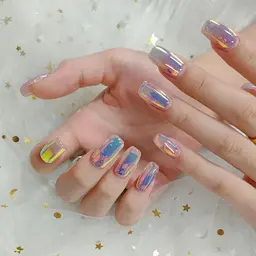 オフあり🌼ミラーネイルorユニコーンorオーロラ