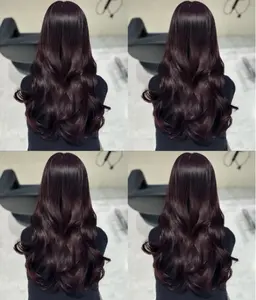 🎀艶感ワンカラー × 超音波２STEPトリートメント🎀ロング料金なし【髪質改善・艶髪・】