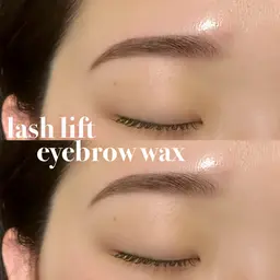 パリジェンヌorラッシュリフト＋アイブロウWAX(メイクなし)