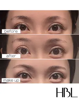 【HBL】眉毛スタイリング+ワックス脱毛+眉メイク
