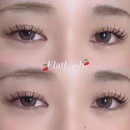 【3月18日限定クーポン】フラットラッシュ100本​〜​➕束感コーティング付✩.*˚