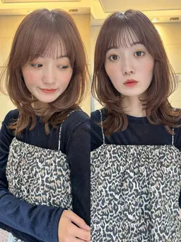 【 🌈1月限定🌈】ブリーチ無し透明感or暖色カラー🎀+ 髪質改善トリートメント✨️+カット✂️＋マーブ付🫧