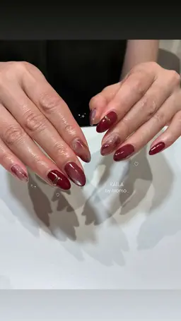 【ハンド】オフ込みパラジェル可・ジェルネイル持ち込みデザイン🩶