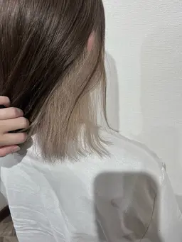 新規カットインナーカラー