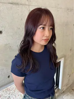 透明感たっぷりブリーチなしダブルカラー🫧