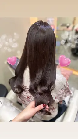 🤍🍒ワンカラー、保湿スパ🧖♀️❤️🍒🤍前髪カット💇♀️シャンプーブロー、コテ付【トリートメント効果あり】