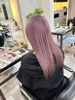 ブリーチ有りでしか作れない透明感Wカラー✨（シャンプーブロー込）