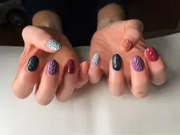 みかんサービス💖【全員】手描きアートし放題　　➕スタッズ、ストーン10粒迄