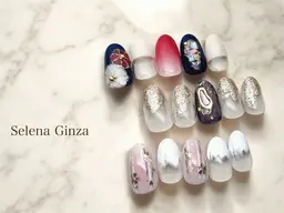 ミニモ限定★定額ベーシックコース★片手アート1​〜​3本✨【オフなし】