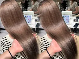 ブリーチ縮毛矯正👼🏻💫（酸熱ストレート）＋クイックトリートメント(超音波アイロンと高保湿スチーム付✨️)