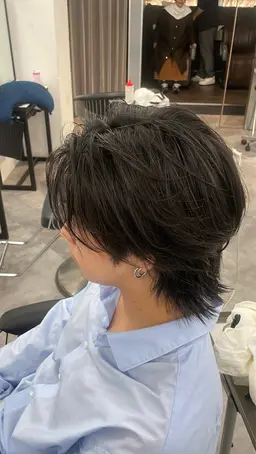 【🌙19時以降限定🌙】 デザインカット＋シャンプー🫧[メンズカット/マッシュ/センターパート/ウルフ]