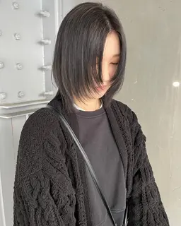 【髪質改善】カット+ケアカラー+髪質改善トリートメント¥21000→¥18700