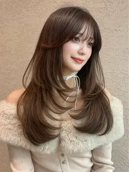 12月限定クーポン💞透け感たっぷり透明感カラー💖【レディースカット＋カラー+トリートメント】