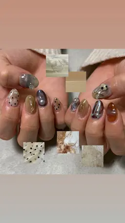 画像からインスピレーション🎨10本フリーデザイン/モチーフ/個性派/概念ネイル*オフあり