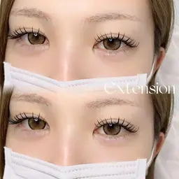 トレンド‼️【束感マツエク】80本🌼他店オフ込み/コーティング付き