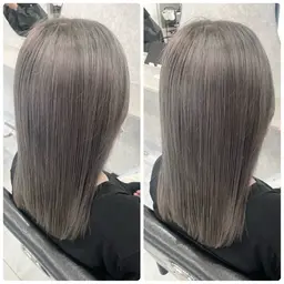 💎艶々ダブルカラー💎ブリーチリタッチ＋オンカラー【前処理.中間処理.ケアトリートメント付き】