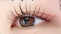 💎マツエクスタイル撮影モデル<桜🌸ピンク×ブラウンカラー/&ヘルシー>