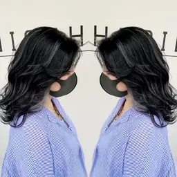 💡ホイル10枚で見える所にデザインを💡💡メンテナンスカット無料💡ミニマムハイライトカラー+ケアトリートメント