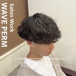 【ご新規様限定料金】メンズ  カット➕パーマ(波巻きツイスパ可)