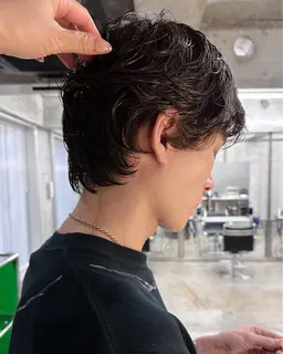 《期間限定1日1名様パーマモデル》 メンズカット+ケアパーマ+4stepトリートメント⚠️説明欄ご確認ください!