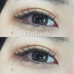 フラットラッシュ 100本🍊 束感仕上げ🌞コーティング🤧高円寺/中野/阿佐ヶ谷🔆