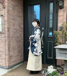 卒業式🌸ヘアアレンジ、袴着付け、メイクお直しセットコース　「メンズ」男性用袴一式もレンタルあります