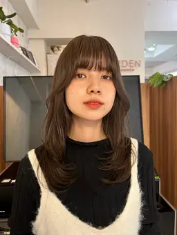 【 ✨12月限定おすすめ✨】透明感カラー♡+ 似合わせカット✂️＋髪質改善ベーシックトリートメント🫧＋ marbb付き