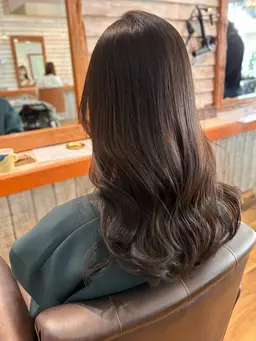 カット＋ケアカラー＋3ステップグローバルミルボントリートメント