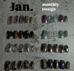 ハンドネイル技術チェックモデル⭐︎monthlydesign⭐︎★注意事項お読みください！