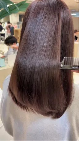 新規限定‼️人気𝒩𝑜.1💫透明感カラー➕うる艶トリートメント➕メンテナンスカット🌷✨