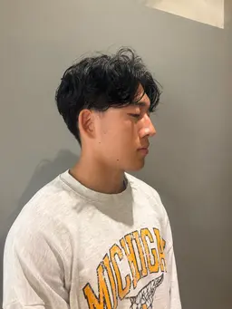 カット＋パーマ  ニュアンスぽく決まるメンズパーマ˚✧₊⁎🪐