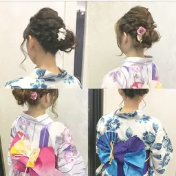 【夏祭り・花火大会】着付 & ヘアセット🌼髪飾りプレゼント