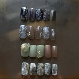 オフなしマンスリー定額デザイン🦢(パーツ凹凸込み料金)カラー変更1色200円