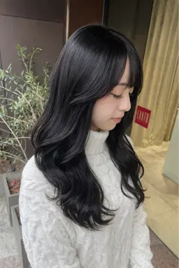 【黒染めを使わない暗染め】ブルーブラックorダークグレー🐺＋3stepトリートメント ✨¥8900 「ミニモ学割」