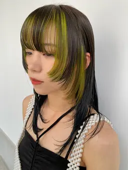 ケアカラー＋インナーカラー