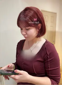 ダメージレスなブリーチなしWカラーで愛され暖色ヘアに🎀🪽🪄