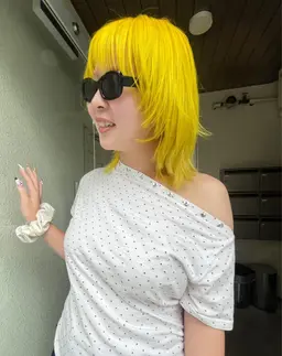 【最新🎀】ビビットカラー🔴🟡🟢🔵🟠→リタッチブリーチ＋カラー込み