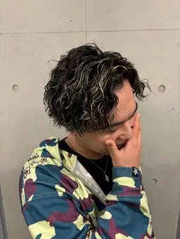 【3回目の来店まで】メンズカット+ハイライト+ワンカラー